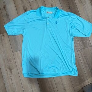 Donald Ross Men's Blue Polo golf Shirt